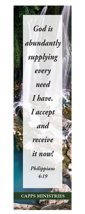 Capps Ministries Philippians 4:19 Bookmark